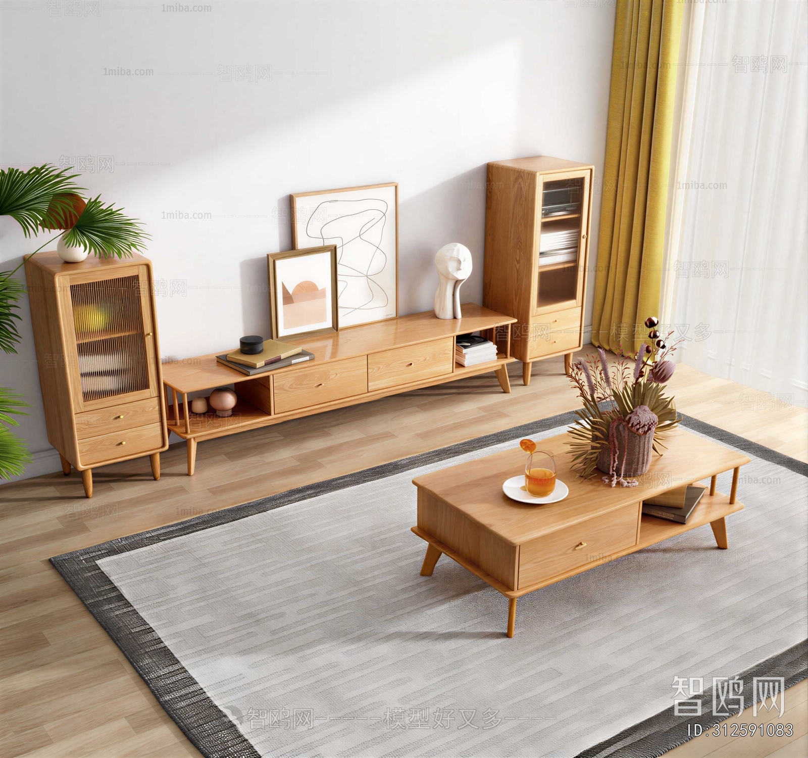 Japanese Style TV Cabinet