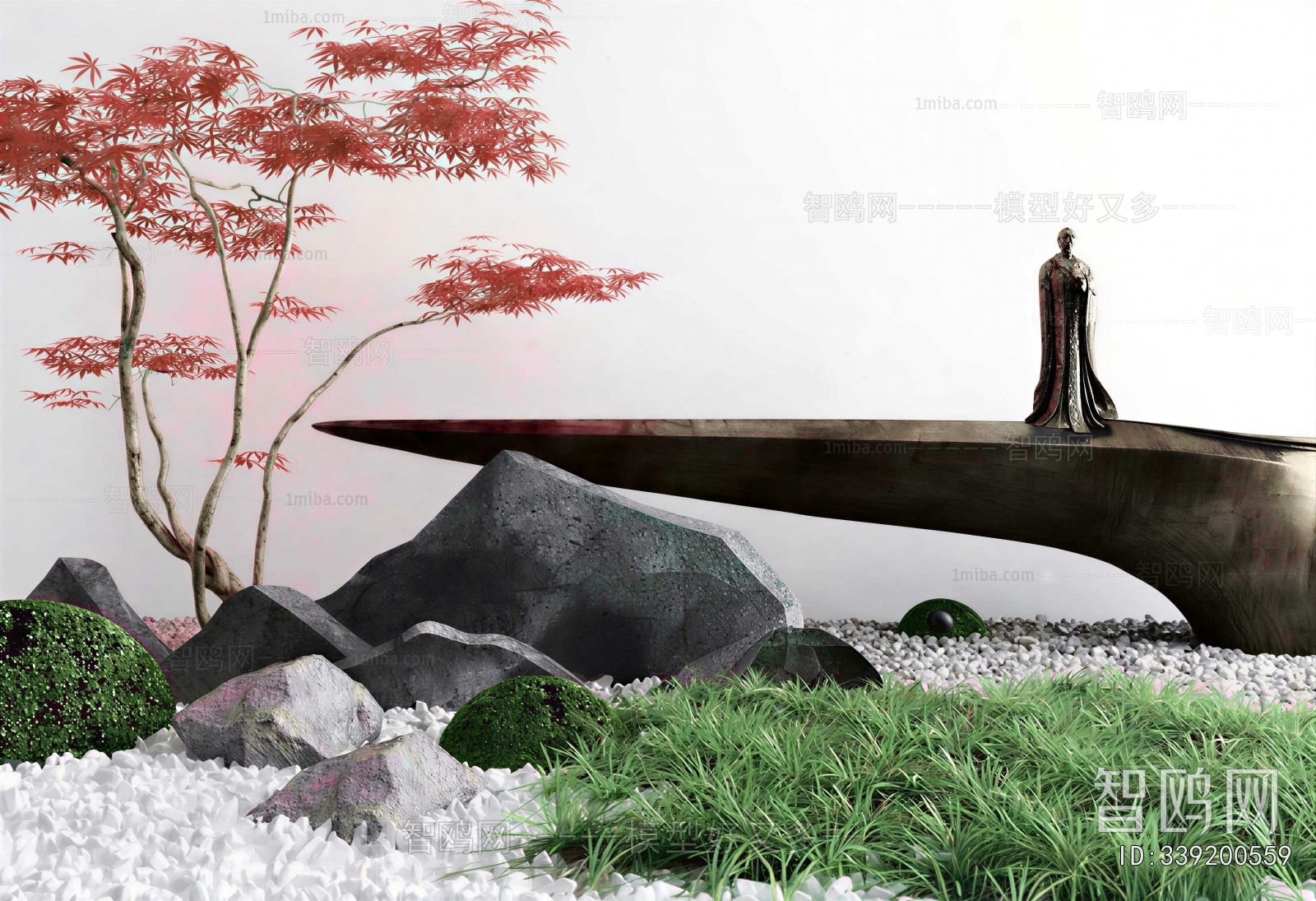 New Chinese Style Plant Landscaping