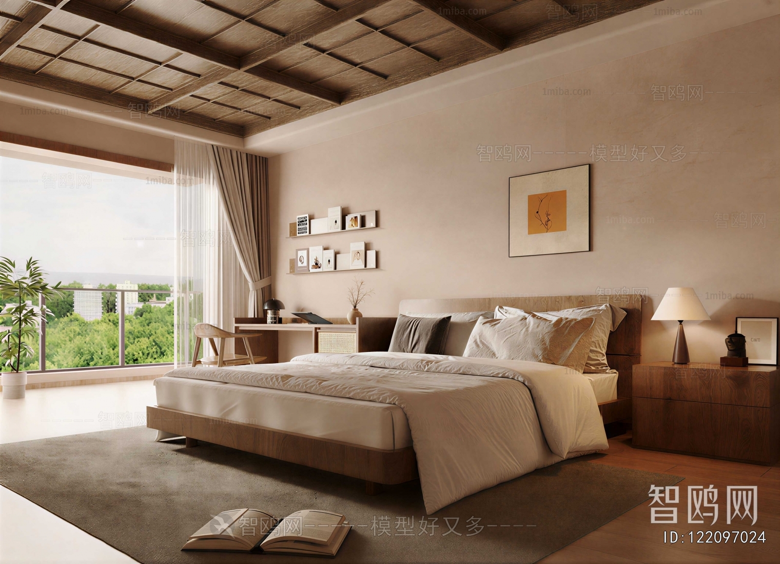 Wabi-sabi Style Bedroom