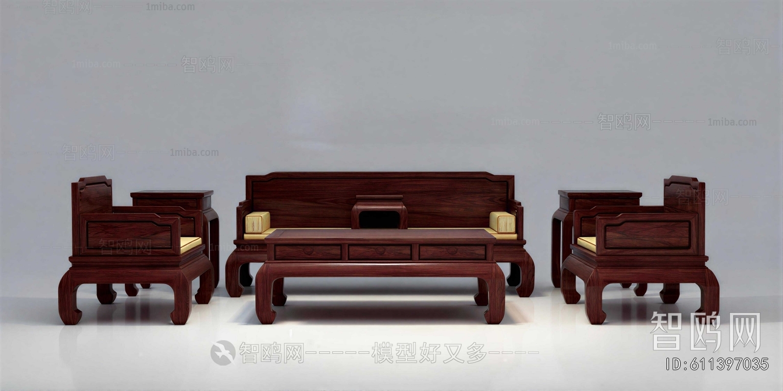 New Chinese Style Sofa Combination