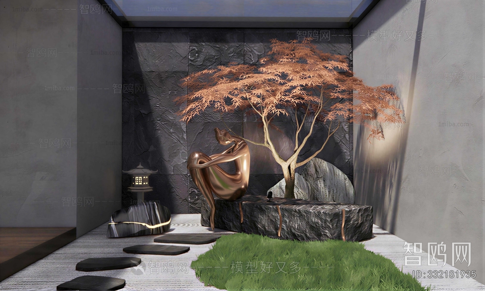 New Chinese Style Plant Landscaping