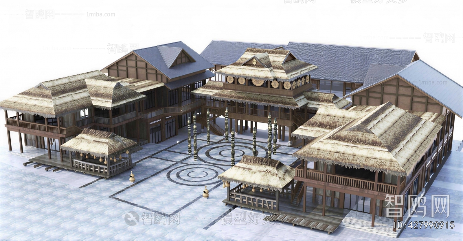 New Chinese Style Building Appearance