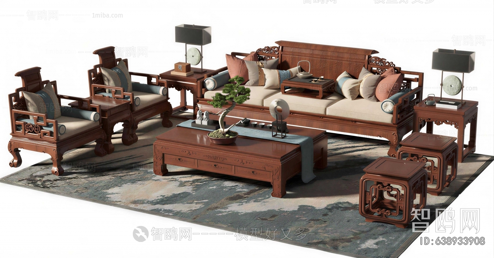 Chinese Style Sofa Combination