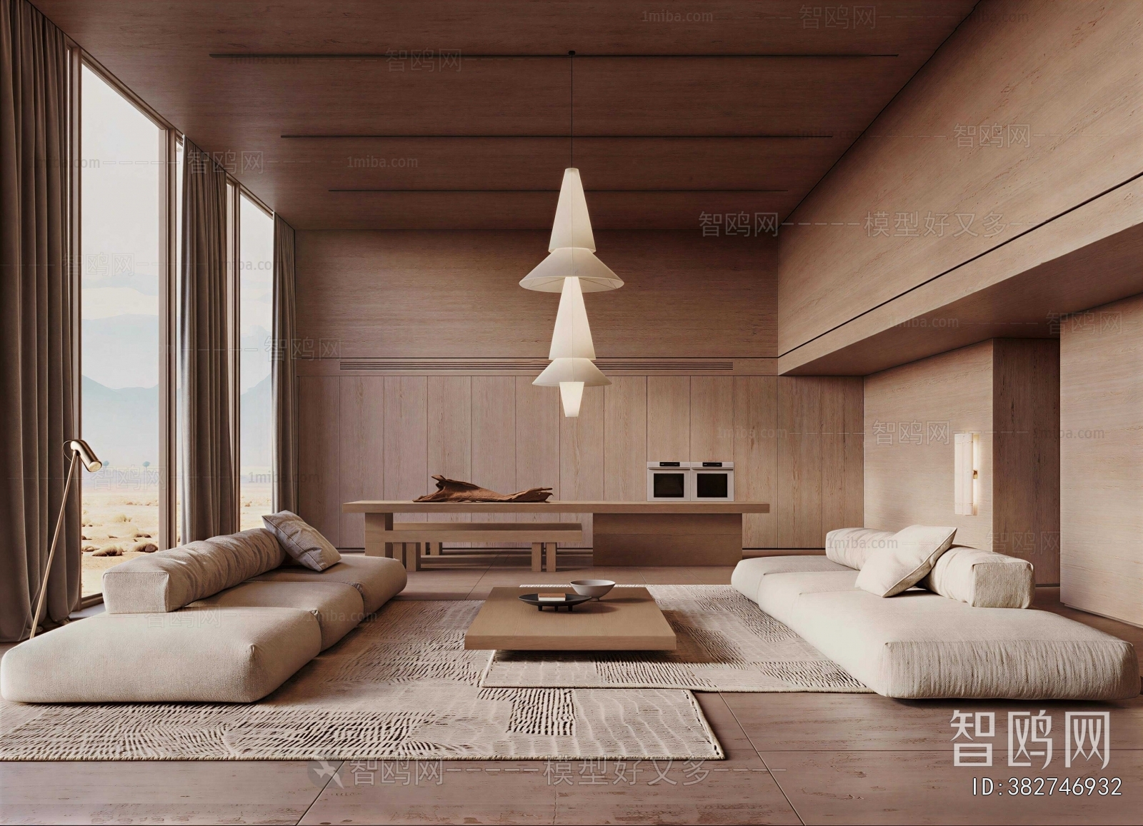 Wabi-sabi Style A Living Room