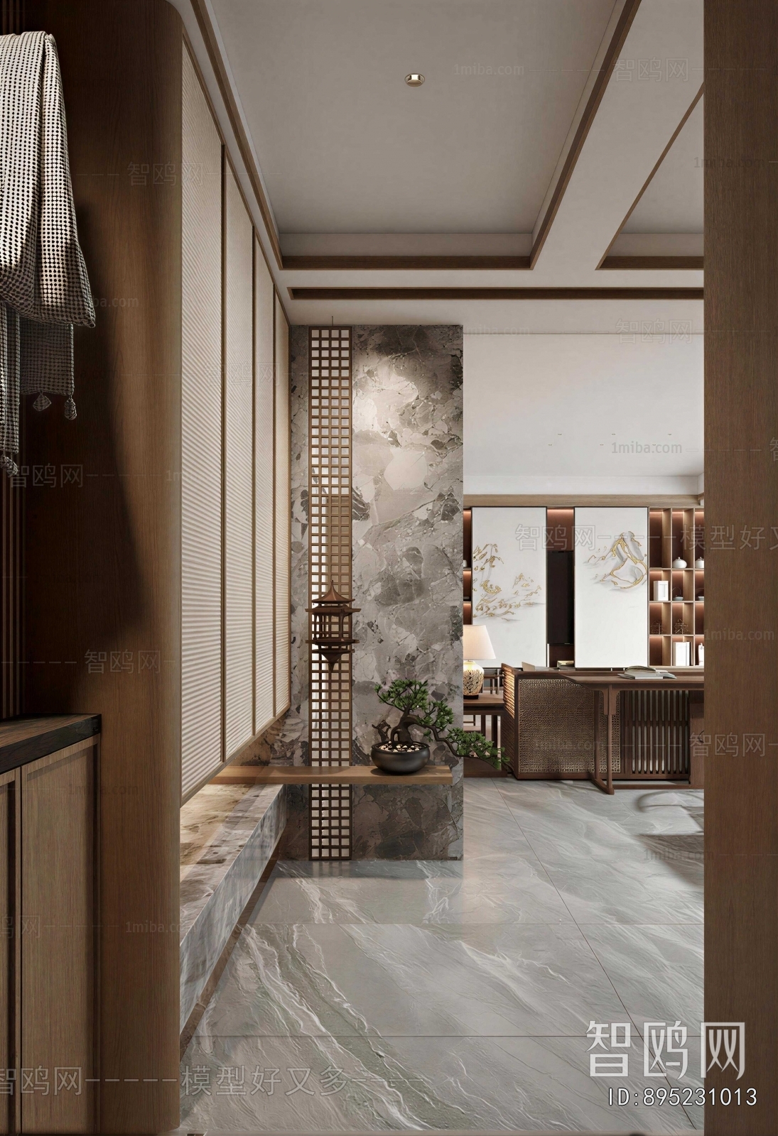 New Chinese Style Hallway