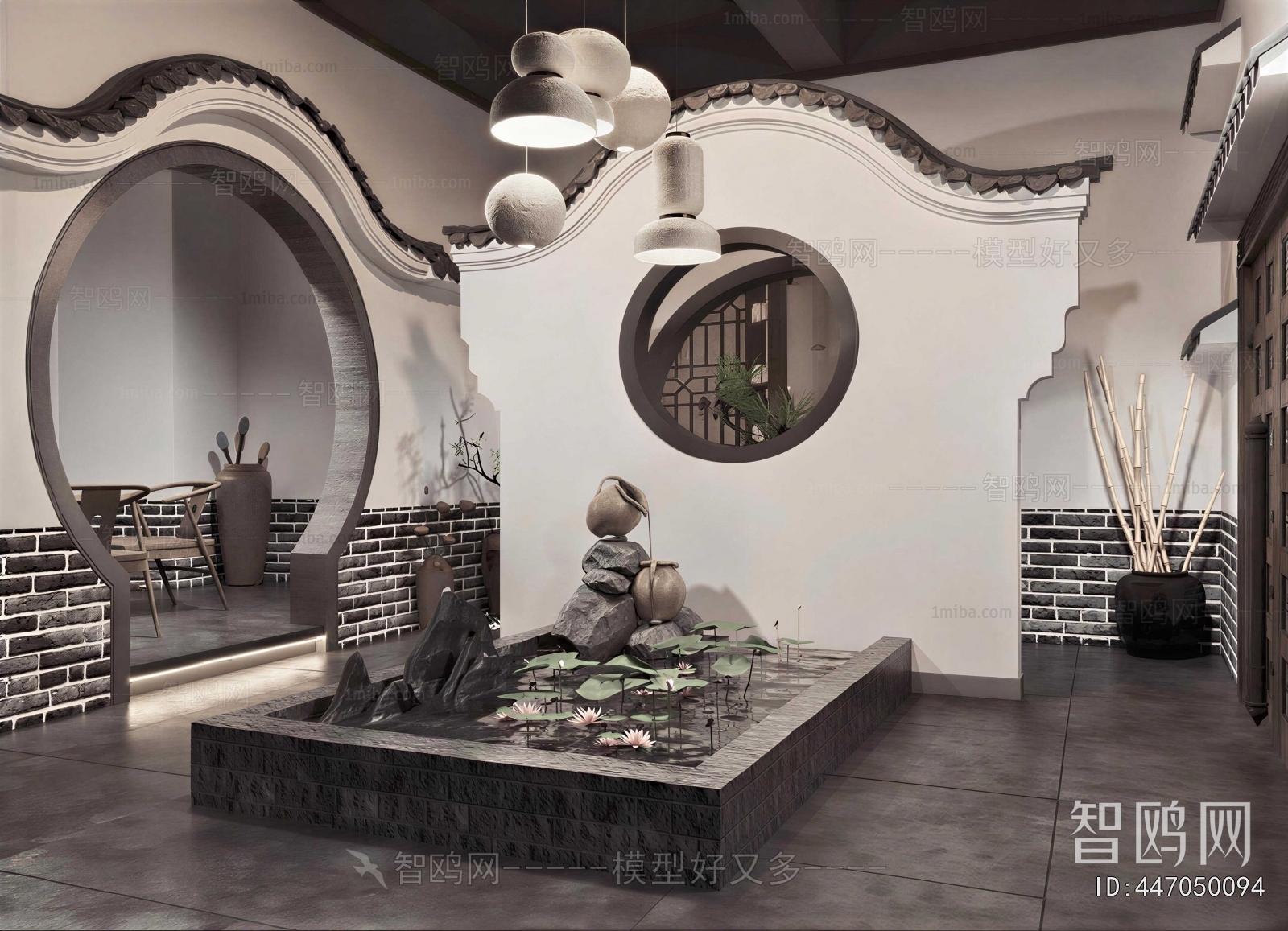 New Chinese Style Plant Landscaping