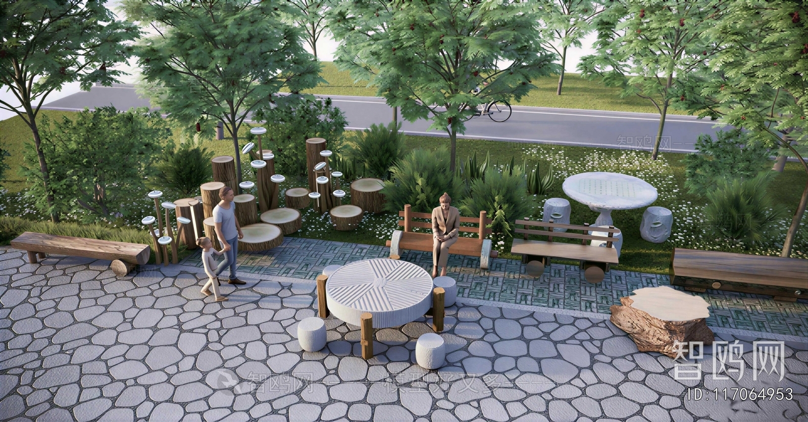 New Chinese Style Courtyard/landscape