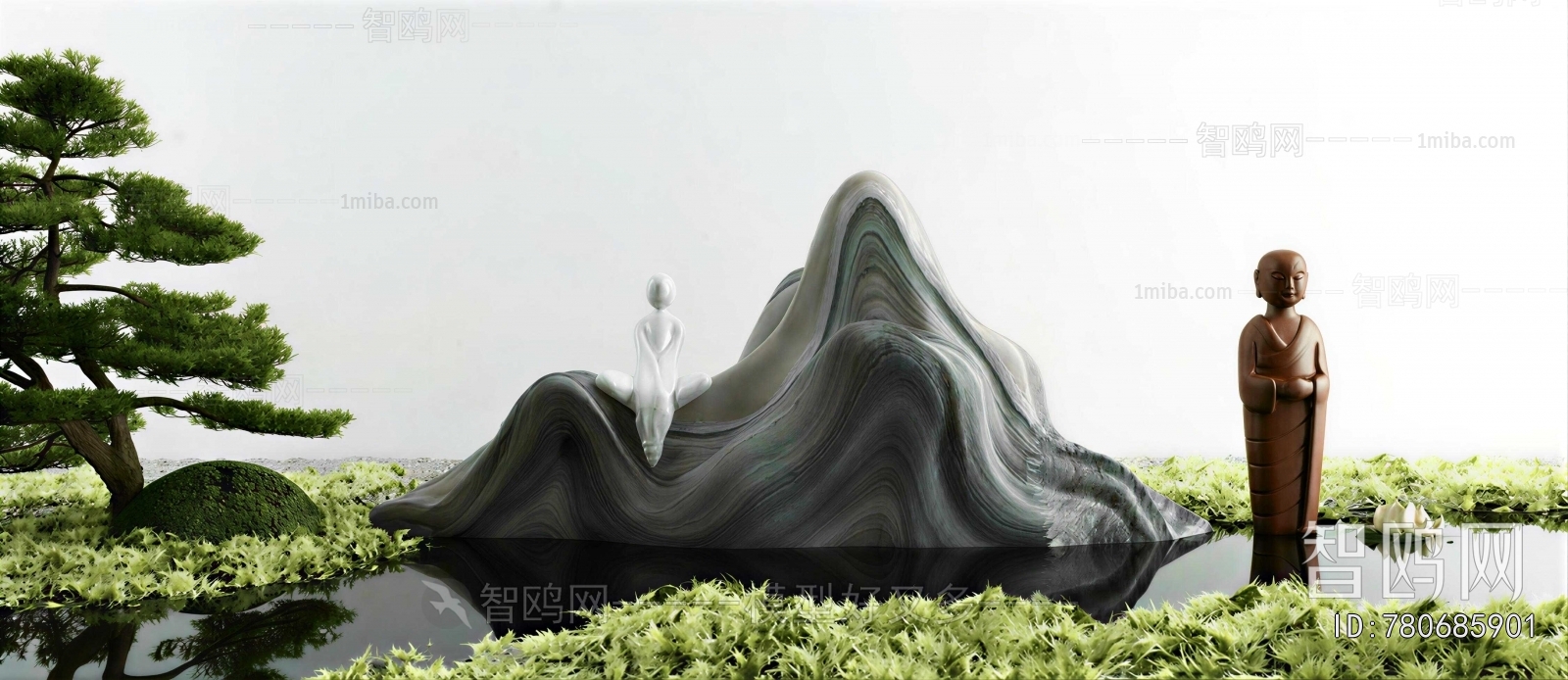 New Chinese Style Plant Landscaping