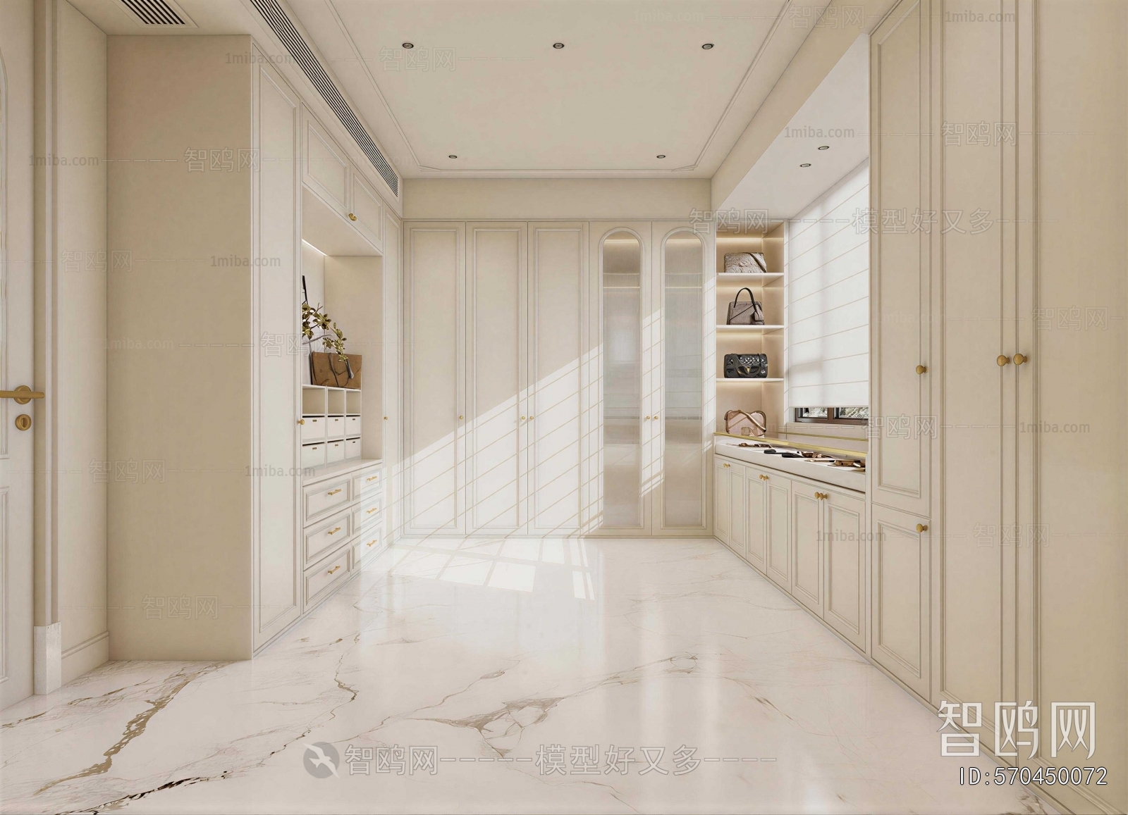 French Style Clothes Storage Area