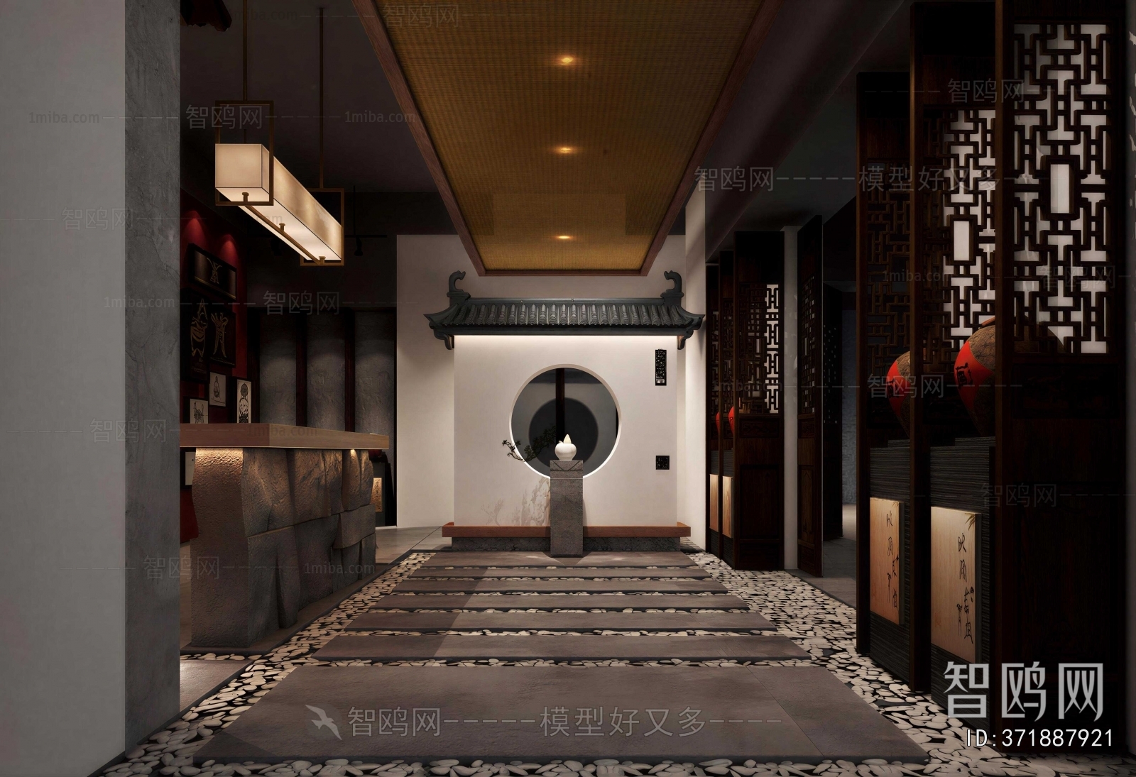 New Chinese Style Lobby Hall