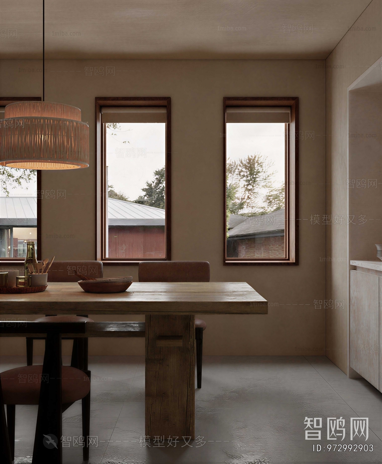 Wabi-sabi Style Dining Room
