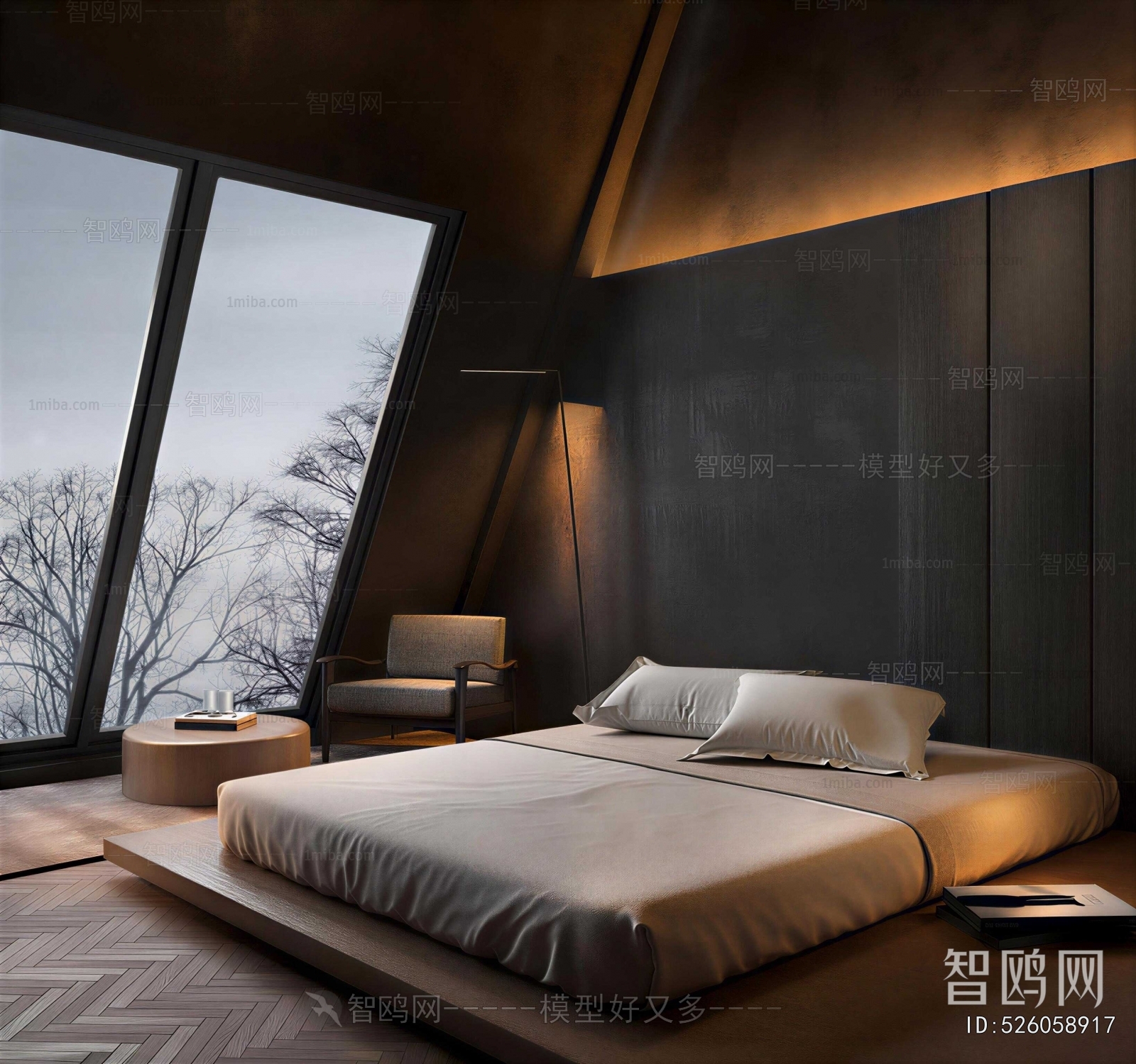 Wabi-sabi Style Bedroom