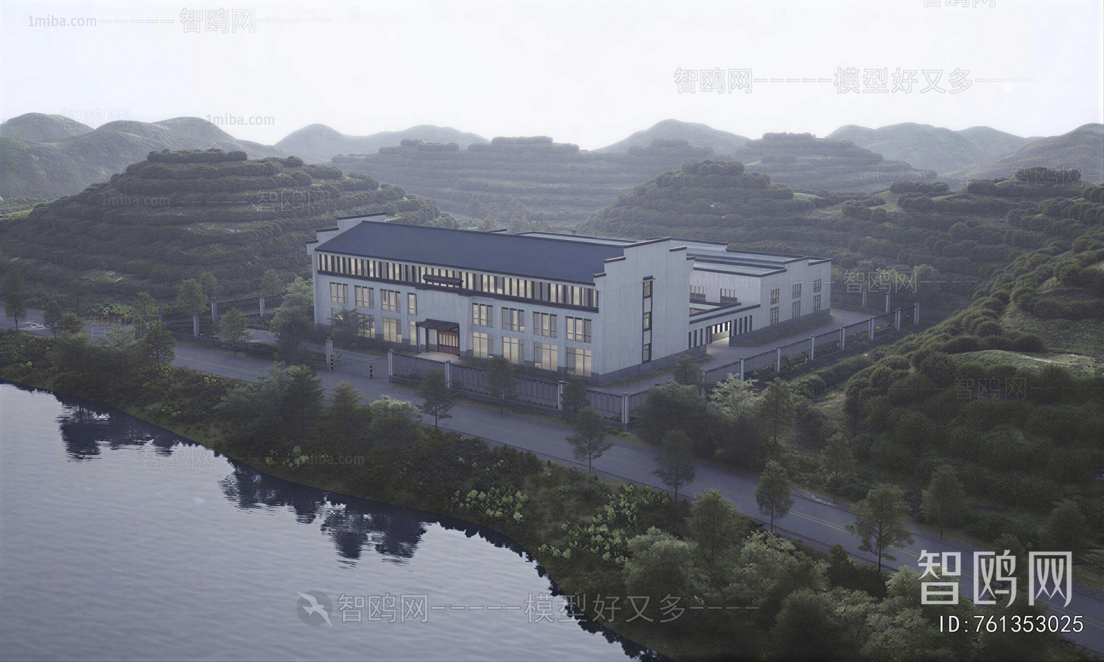 New Chinese Style Building Appearance