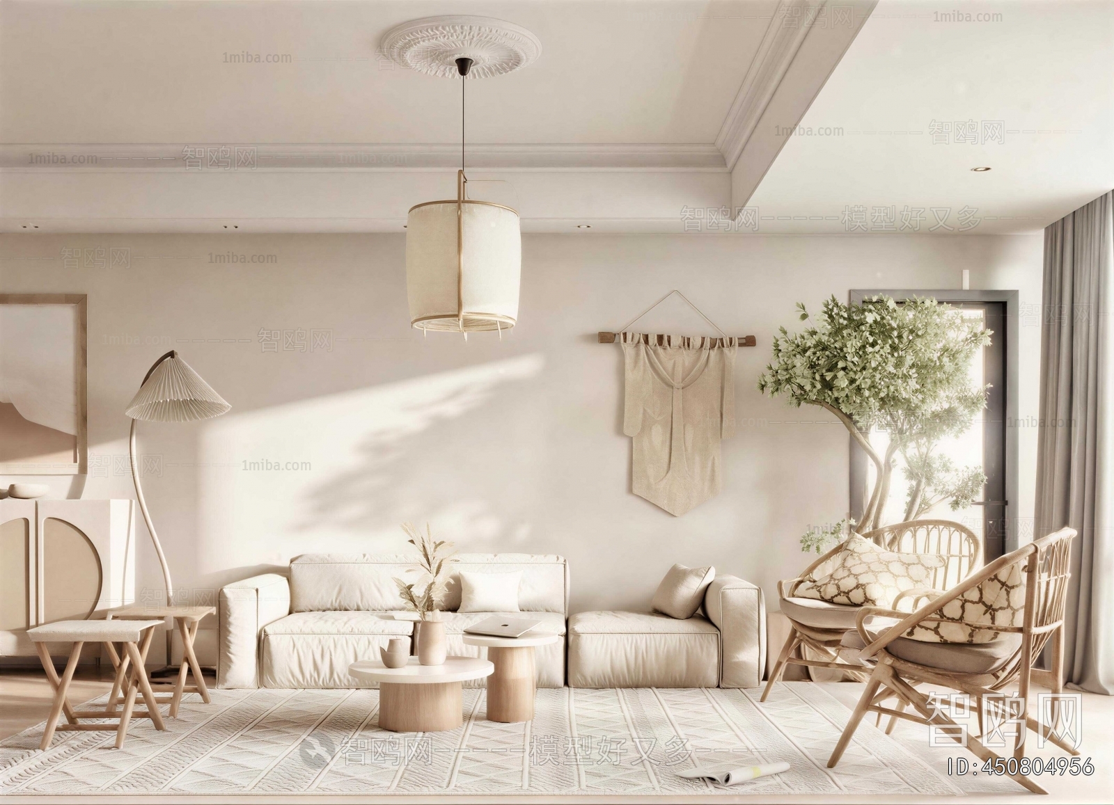 Wabi-sabi Style A Living Room