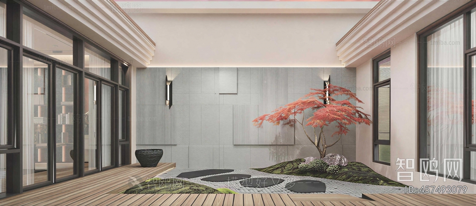 New Chinese Style Courtyard/landscape