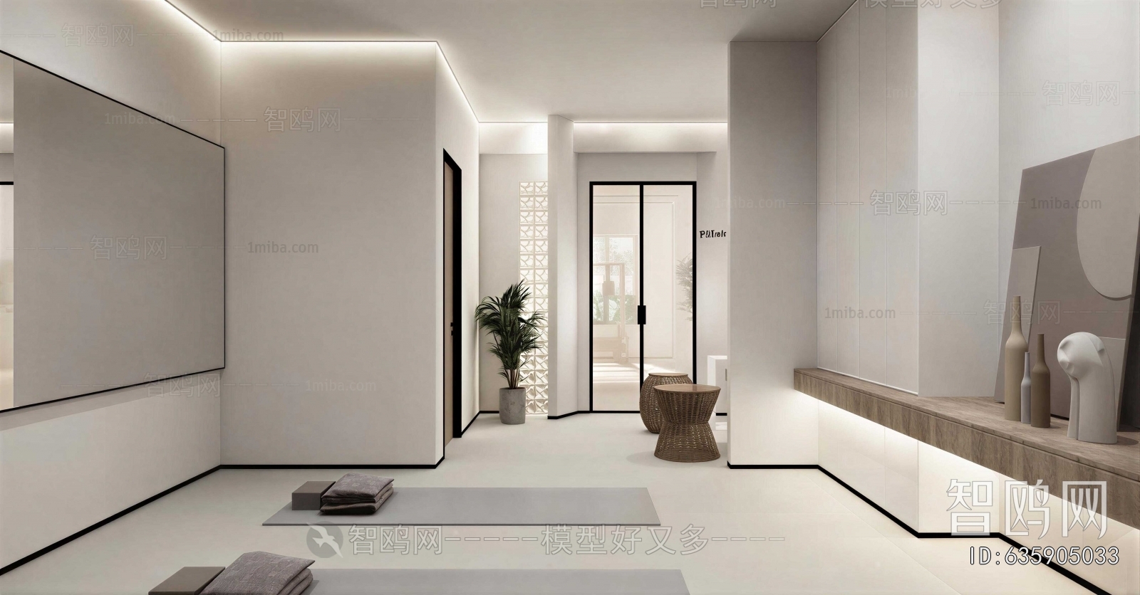 Modern Yoga Room