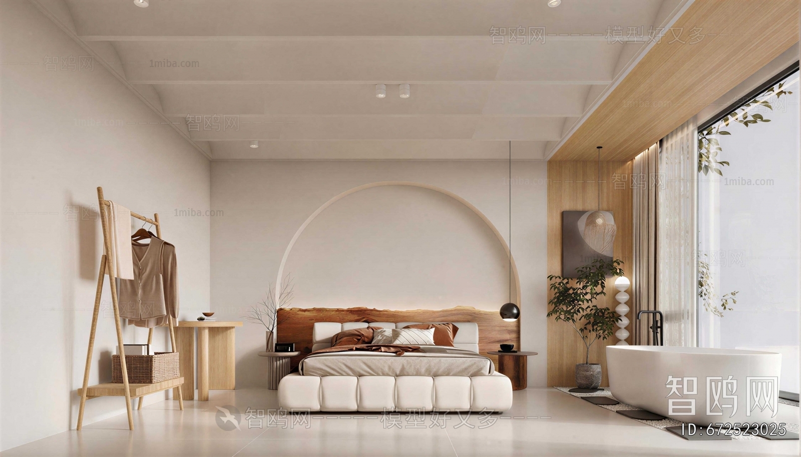 Wabi-sabi Style Bedroom