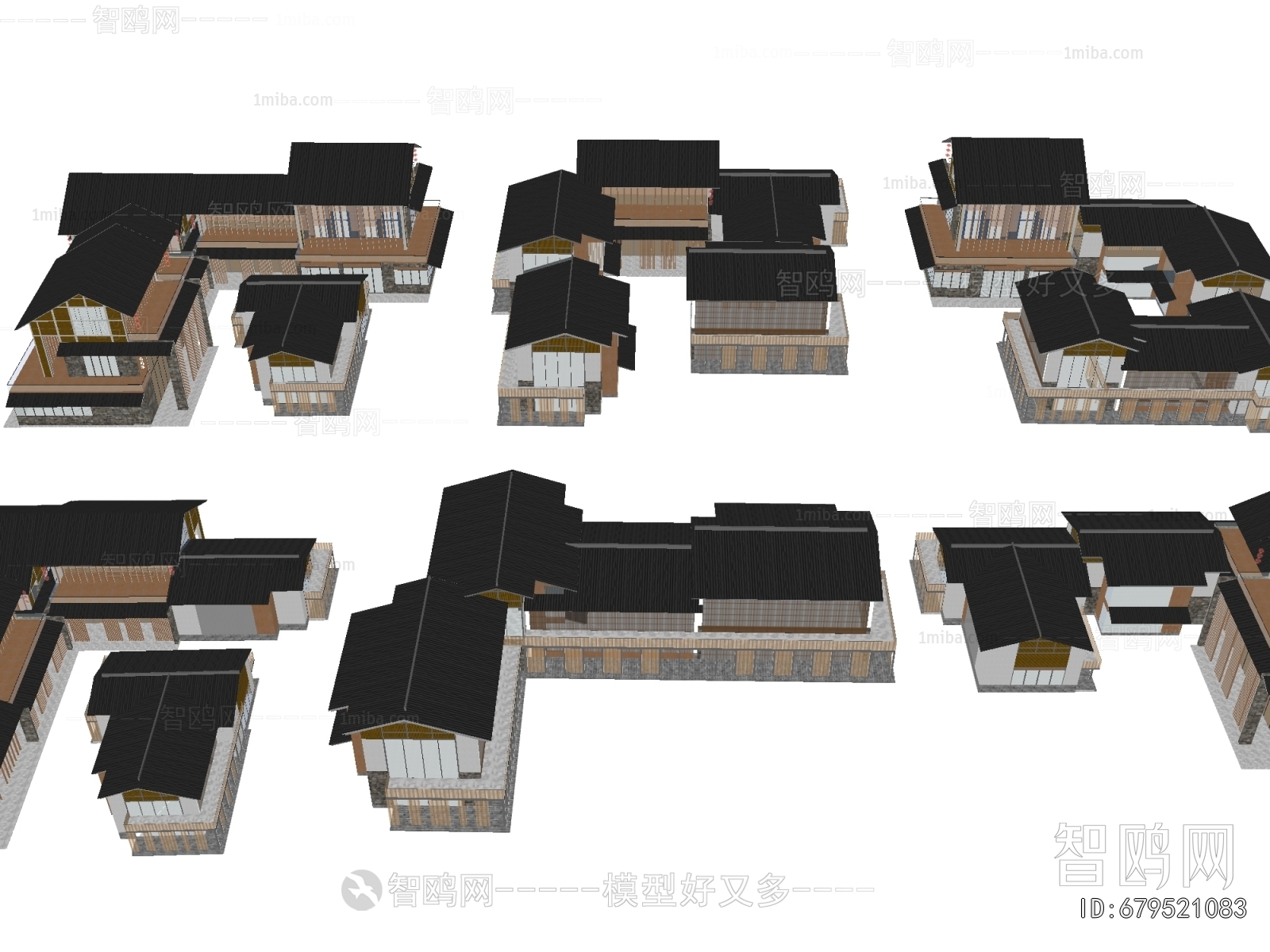 New Chinese Style Appearance Of Commercial Building