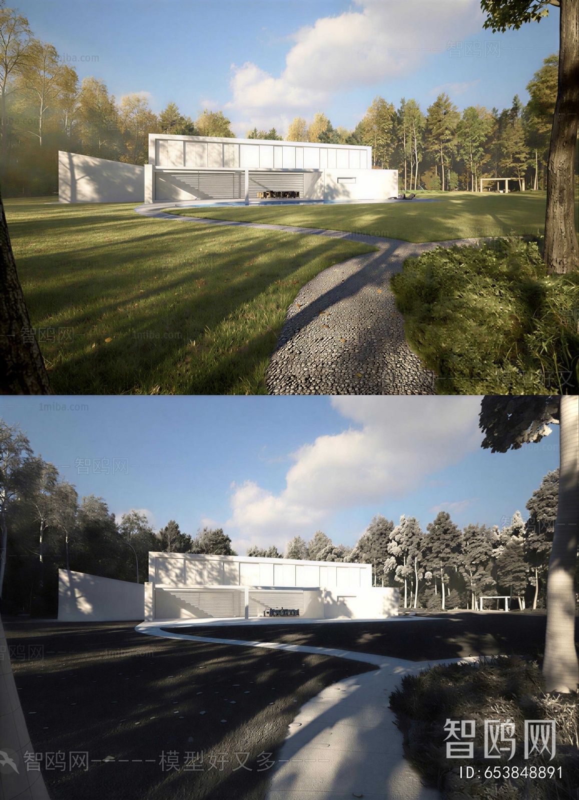 Modern Courtyard/landscape