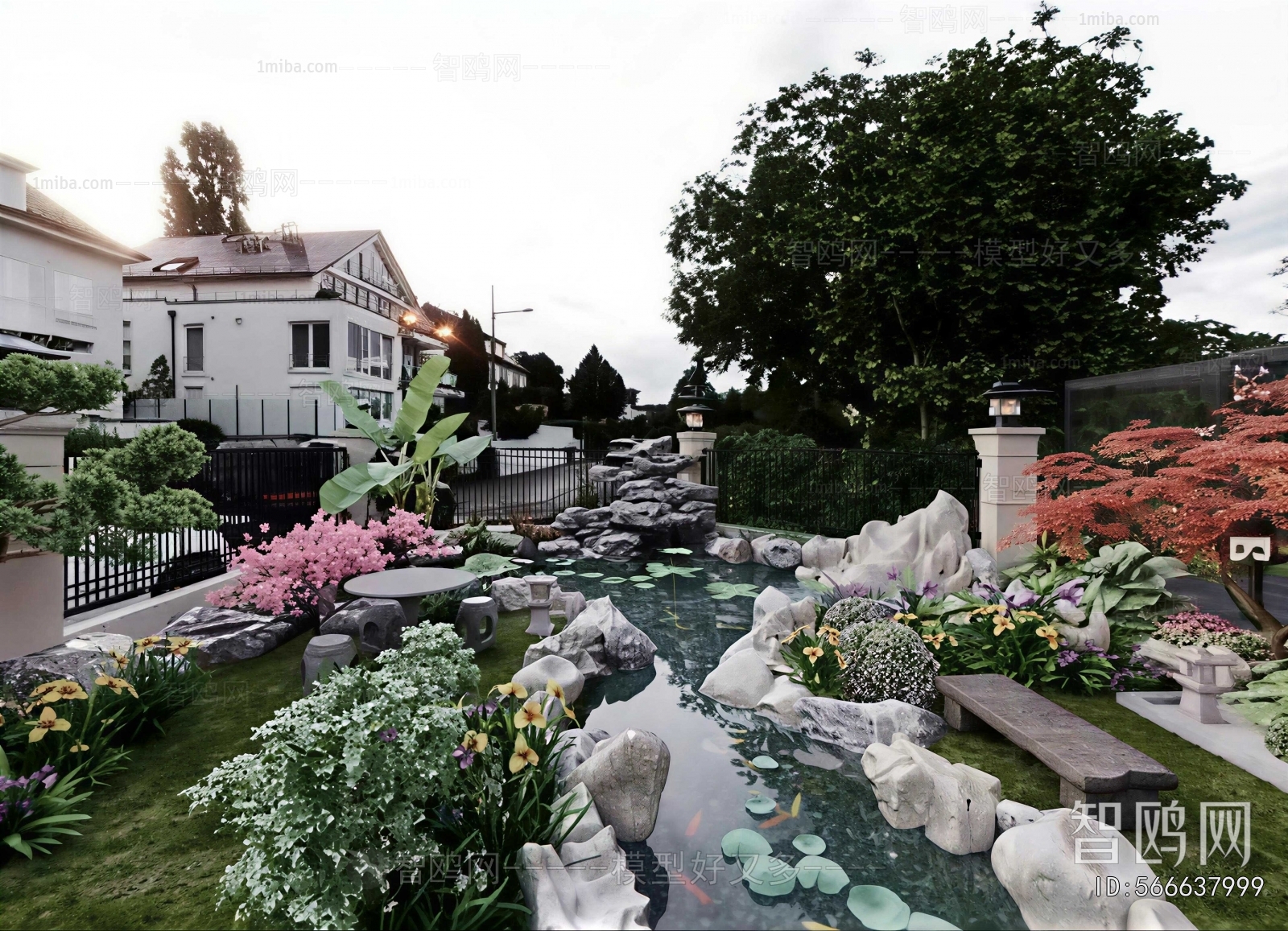 New Chinese Style Courtyard/landscape