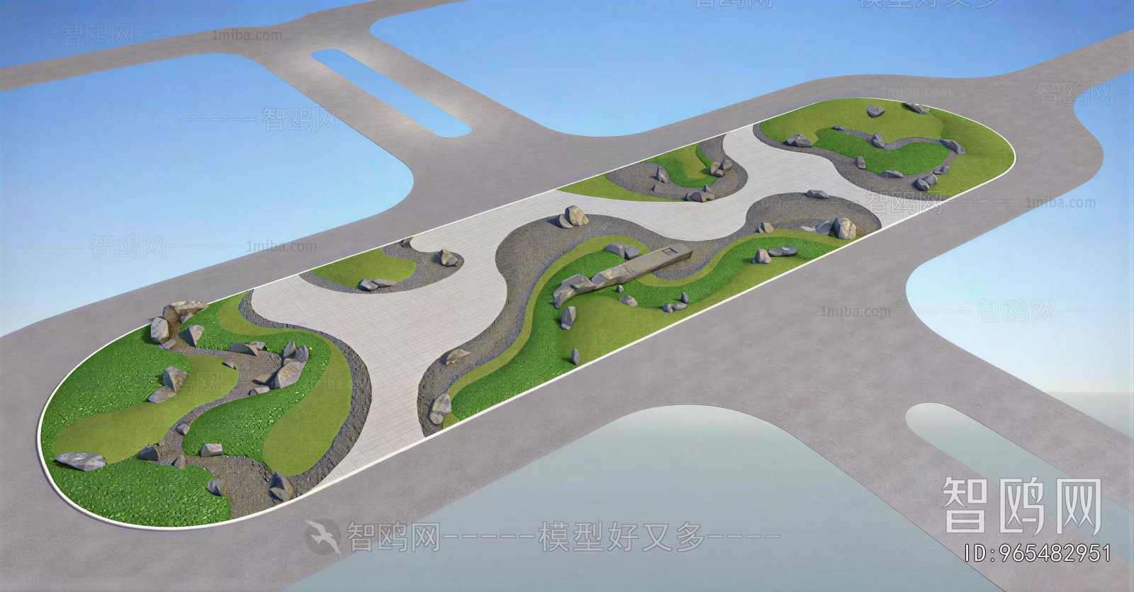 Japanese Style Architectural Bird's-eye View Planning
