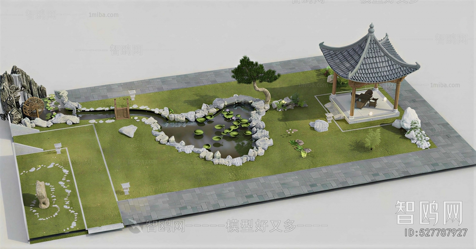 New Chinese Style Courtyard/landscape
