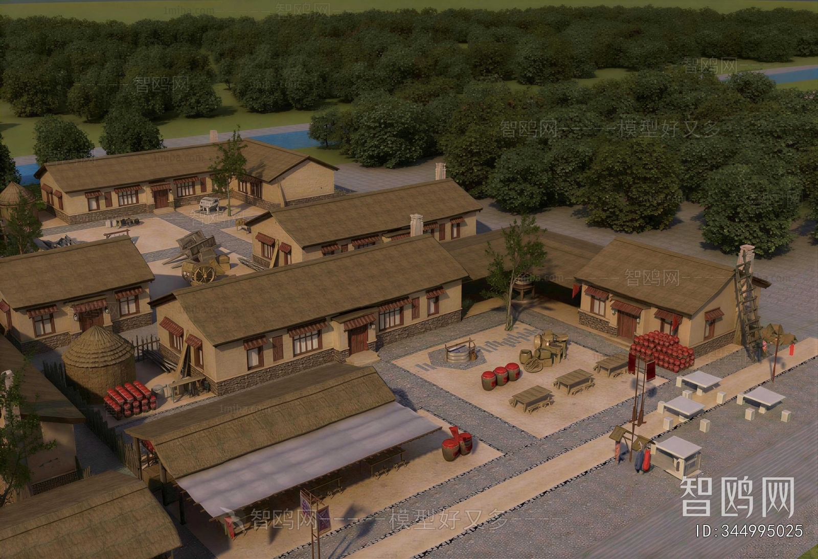 Chinese Style Appearance Of Commercial Building