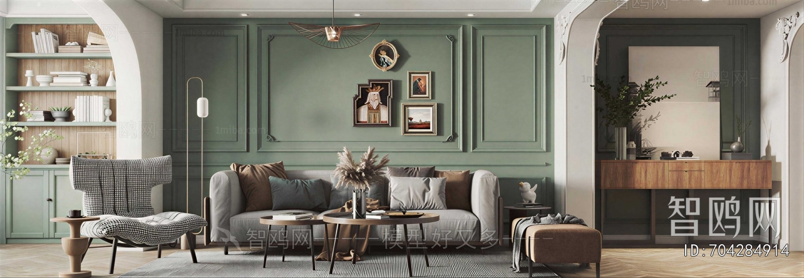 American Style A Living Room