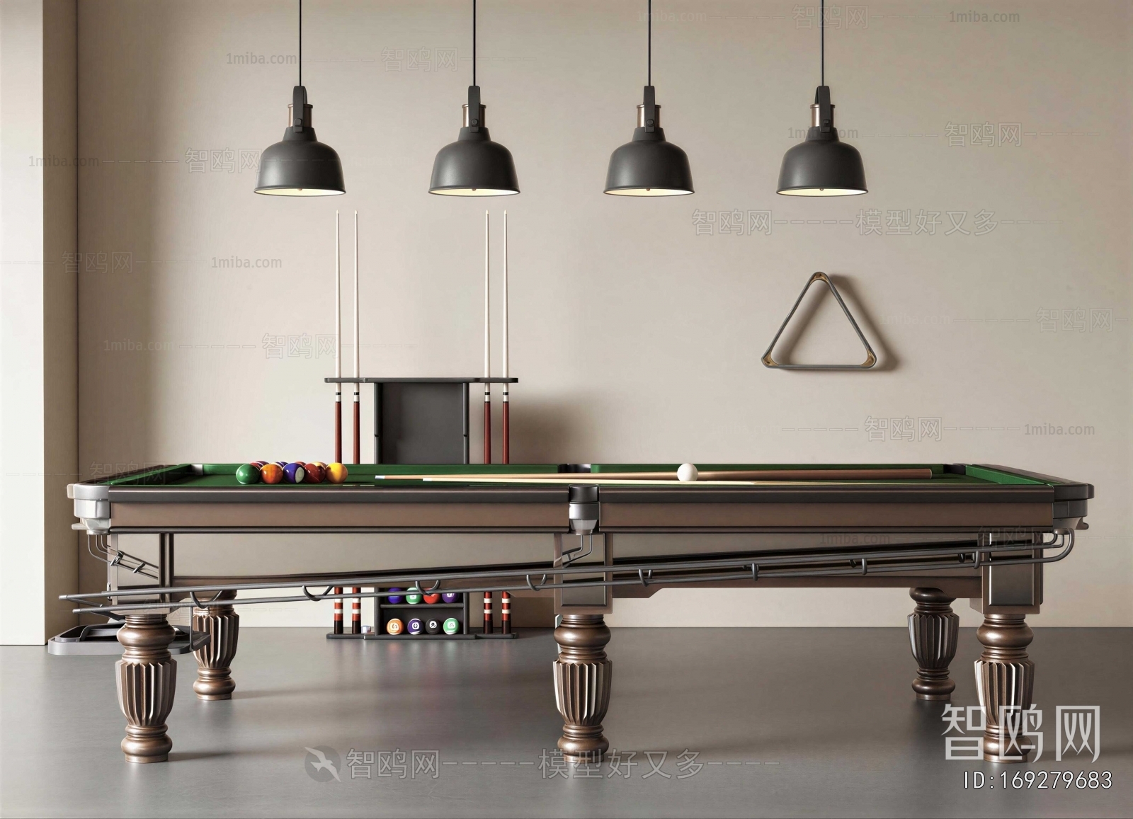 Industrial Style Pool Table