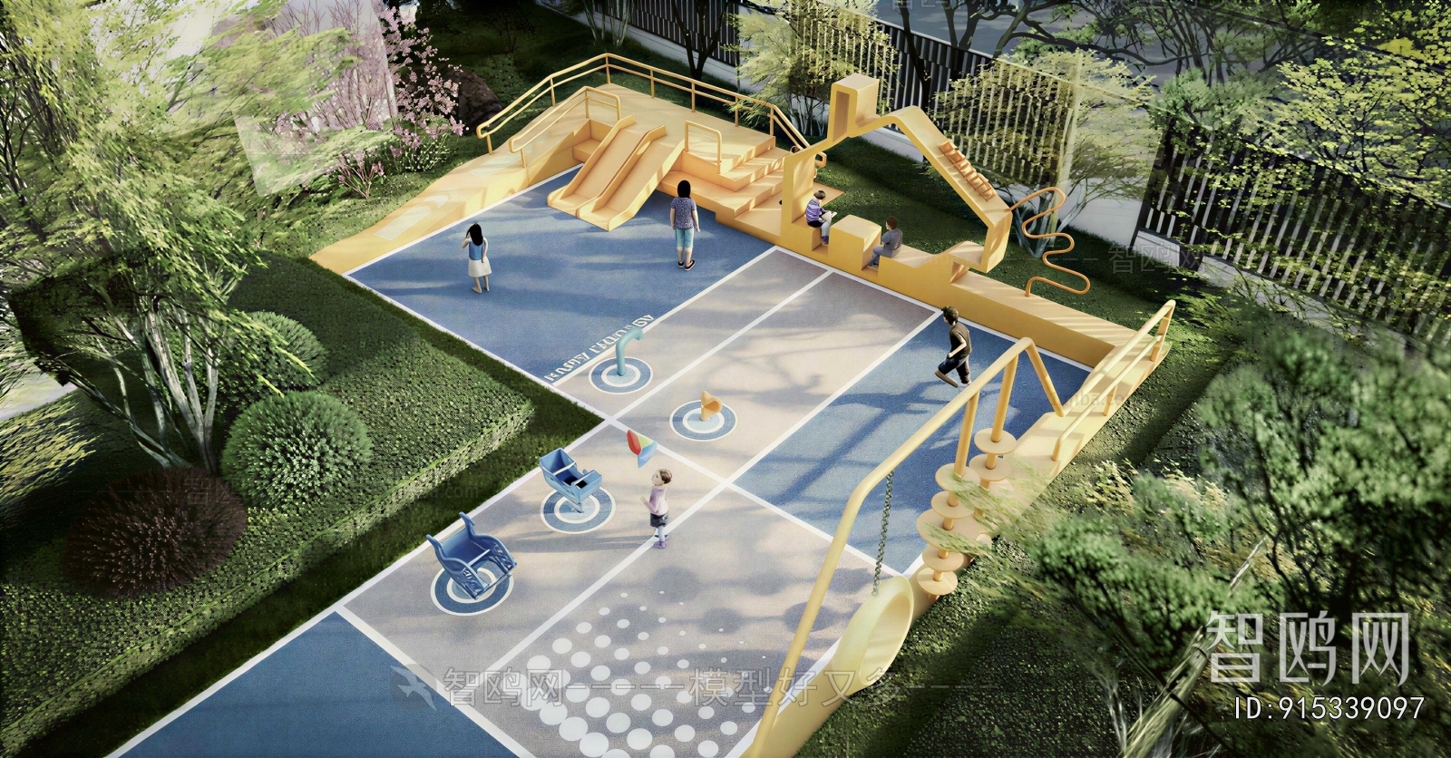 Modern Outdoor Space In Kindergarten