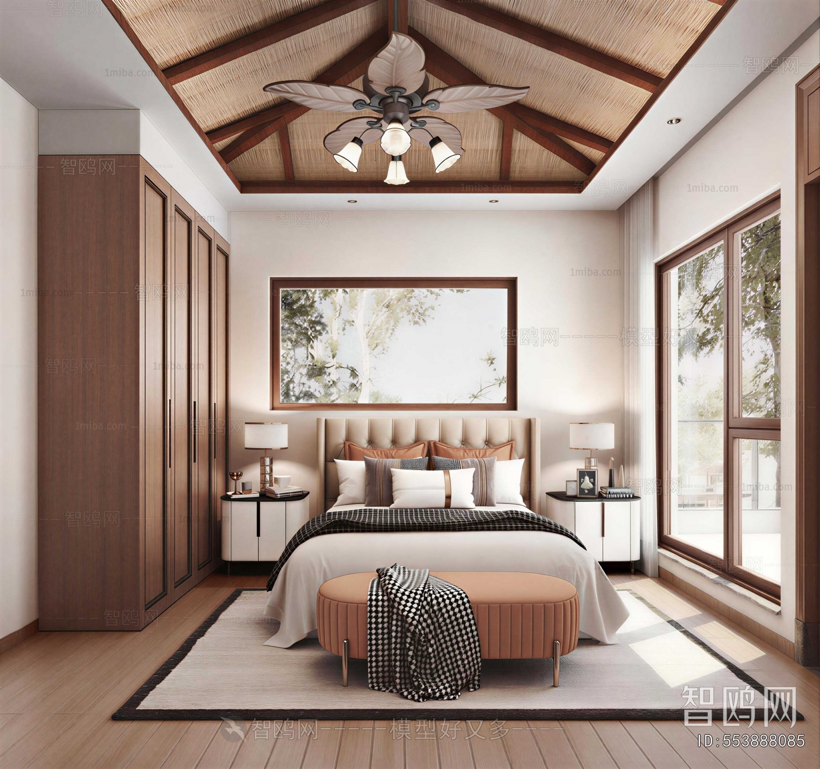 New Chinese Style Bedroom