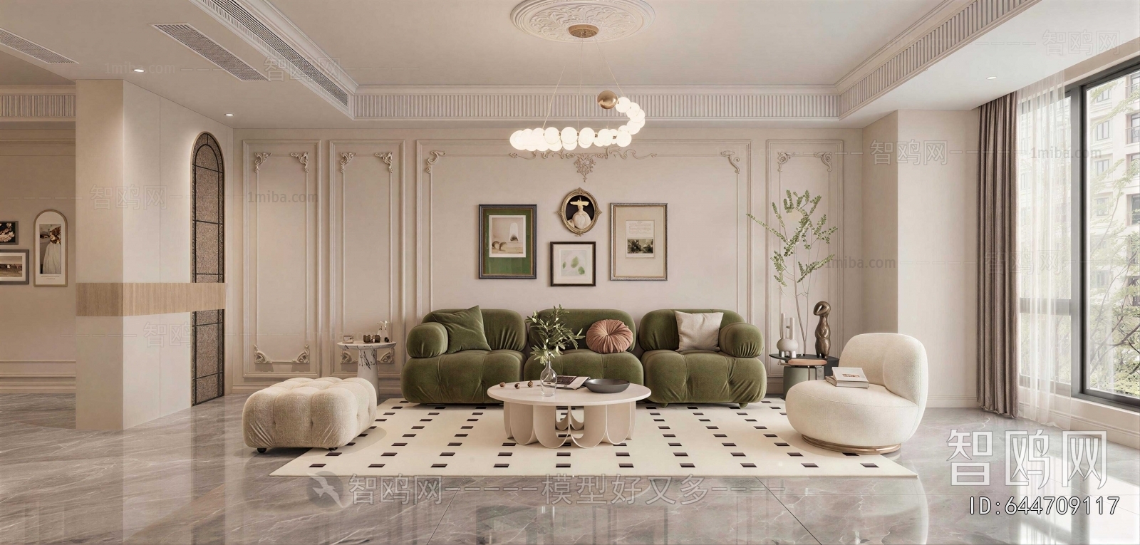 French Style A Living Room