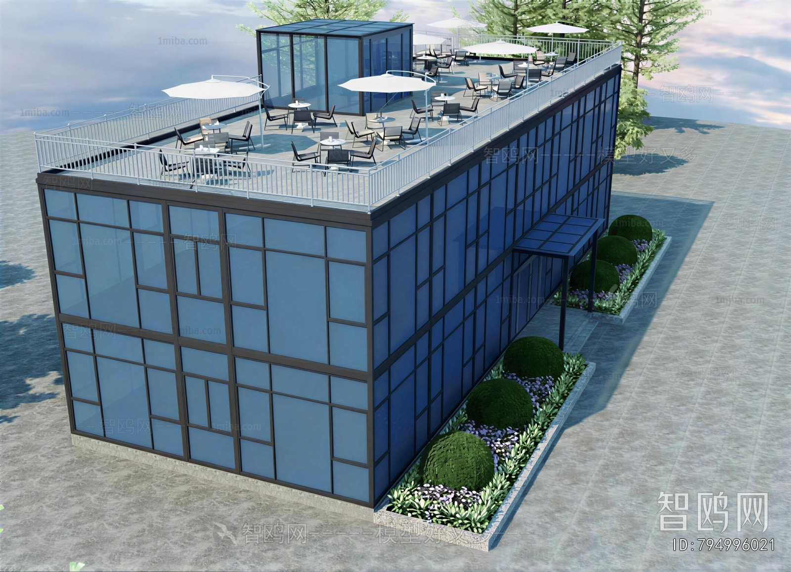 Modern Appearance Of Commercial Building