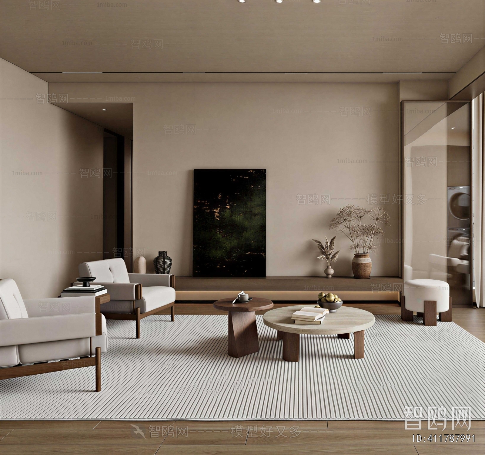 Wabi-sabi Style A Living Room
