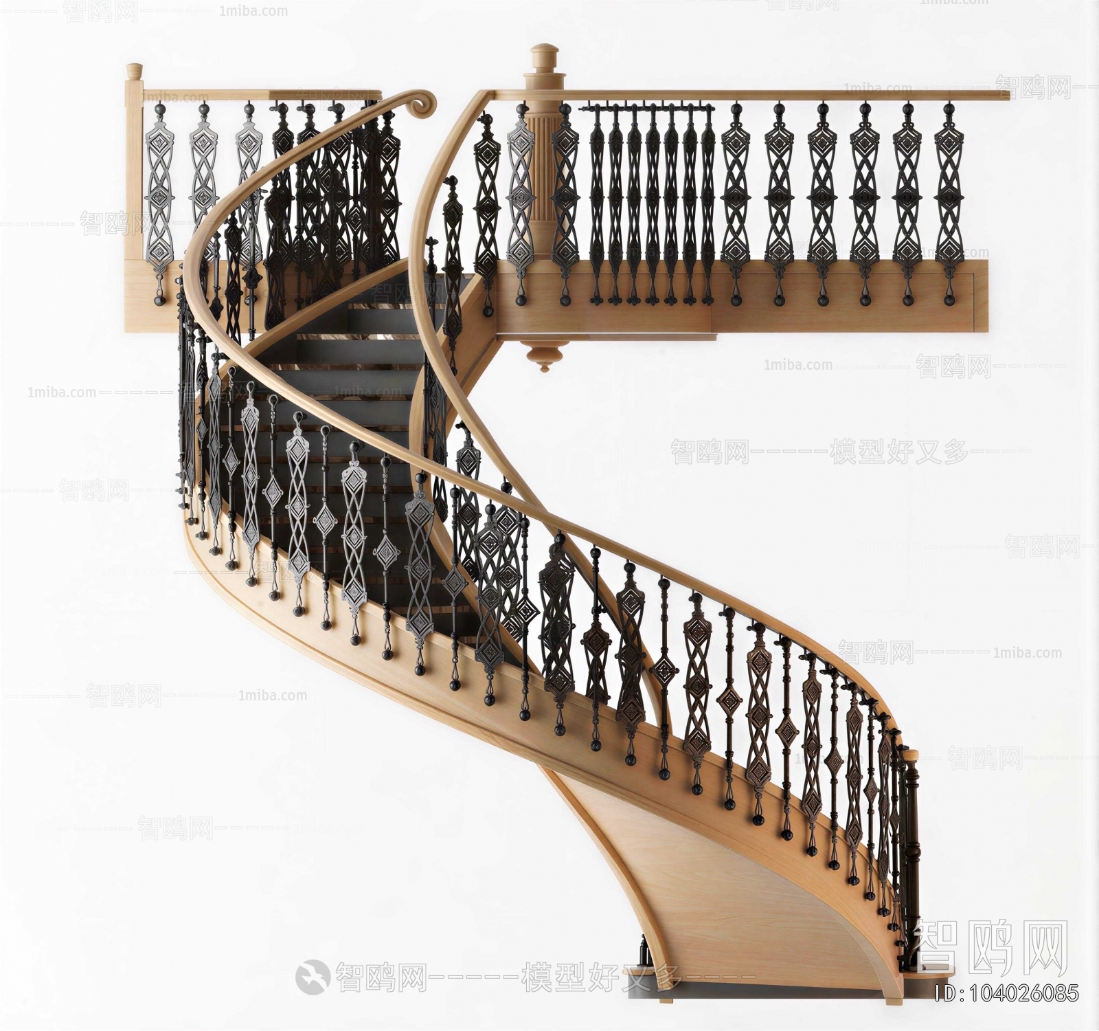 European Style Rotating Staircase