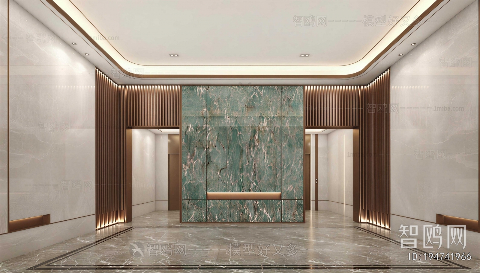 Modern Office Elevator Hall