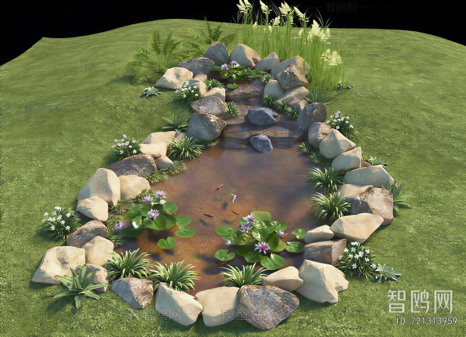Japanese Style Rockery Waterscape
