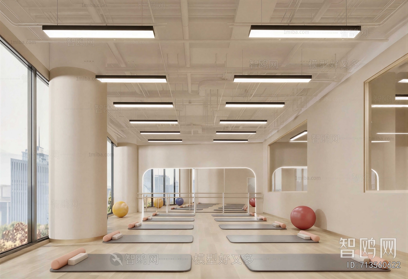Modern Yoga Room