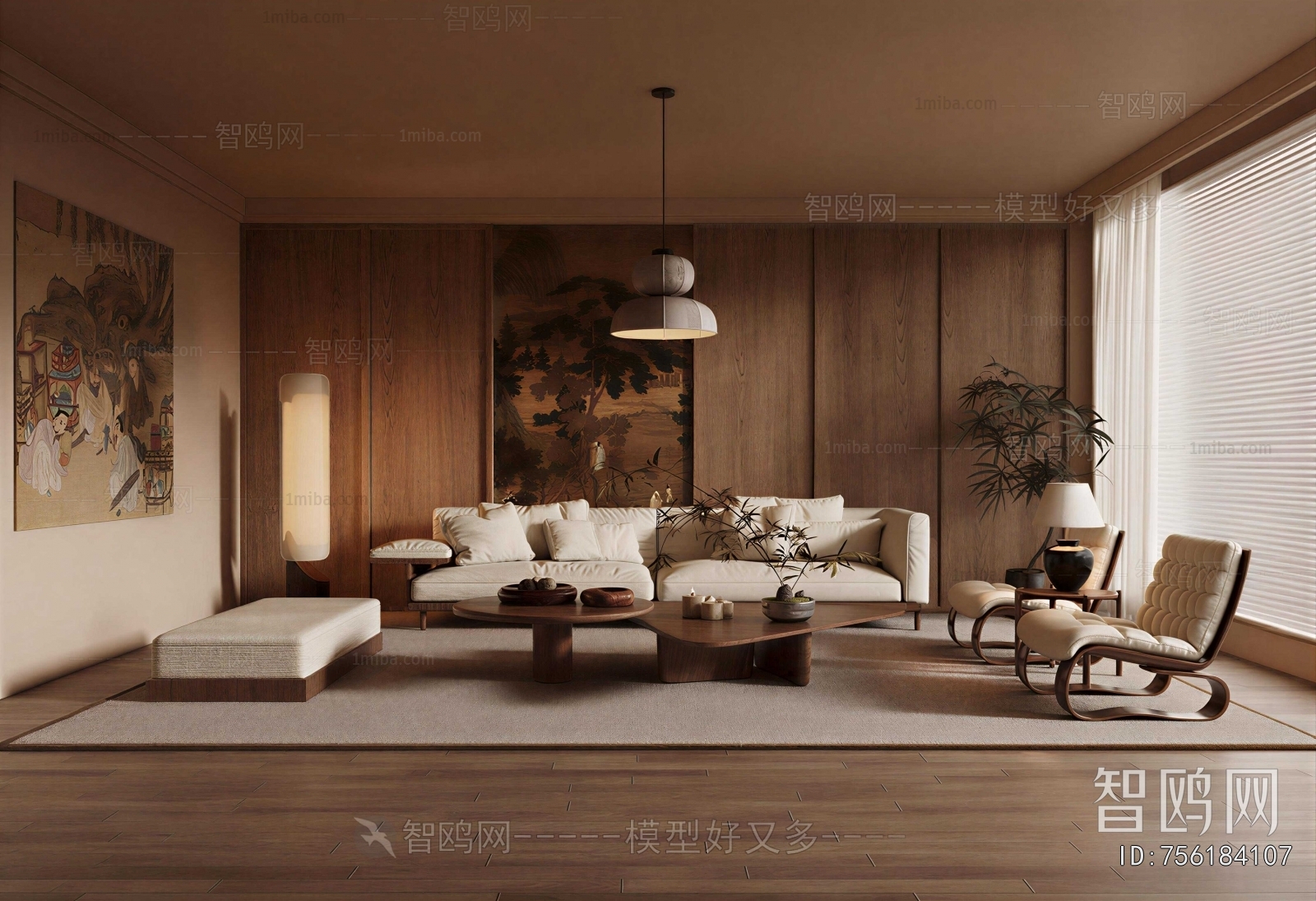 Wabi-sabi Style A Living Room
