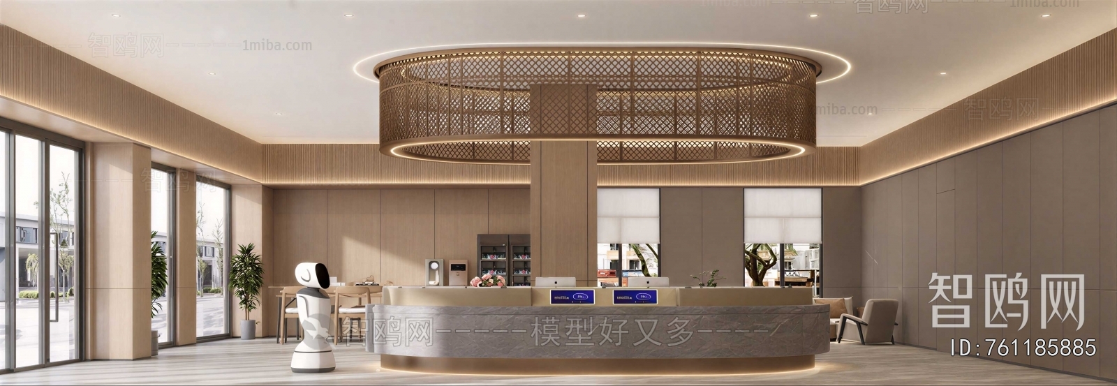 New Chinese Style Lobby Hall