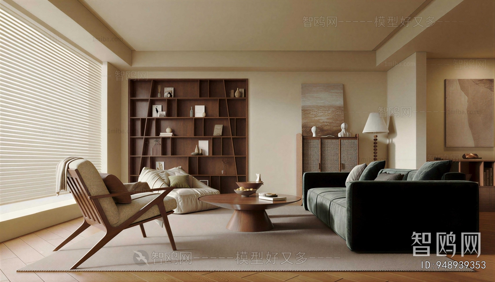 Wabi-sabi Style A Living Room