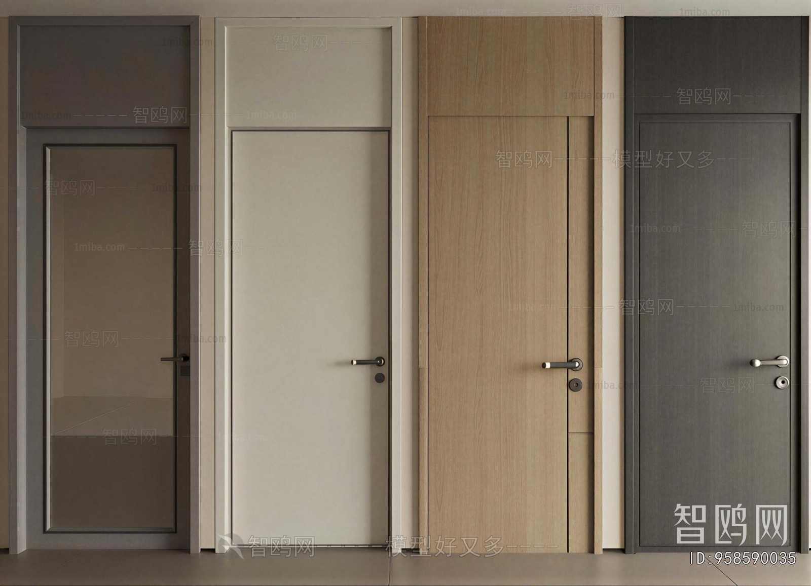Modern Single Door