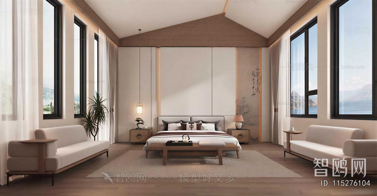 New Chinese Style Bedroom
