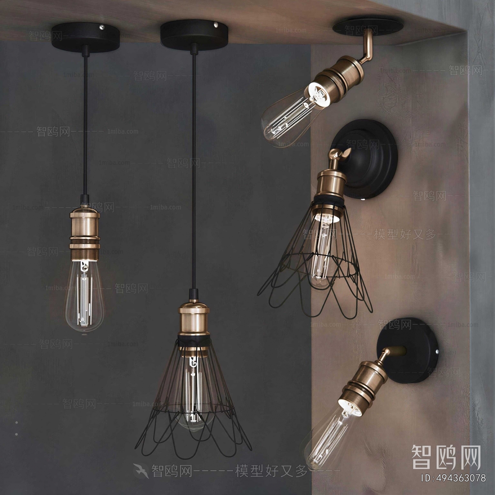 Industrial Style Droplight