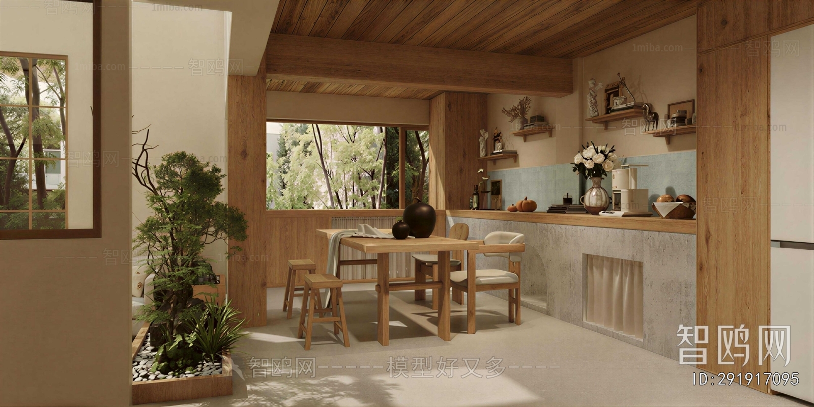 Wabi-sabi Style A Living Room