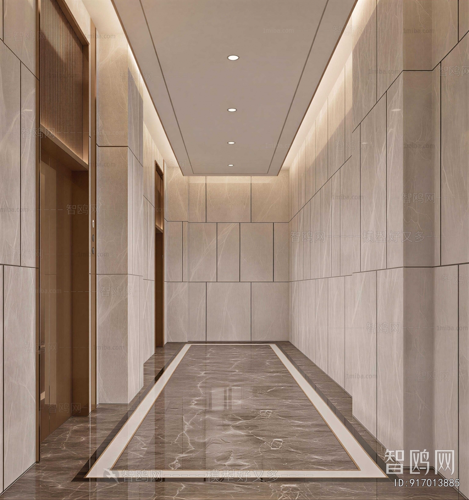 Modern Office Elevator Hall