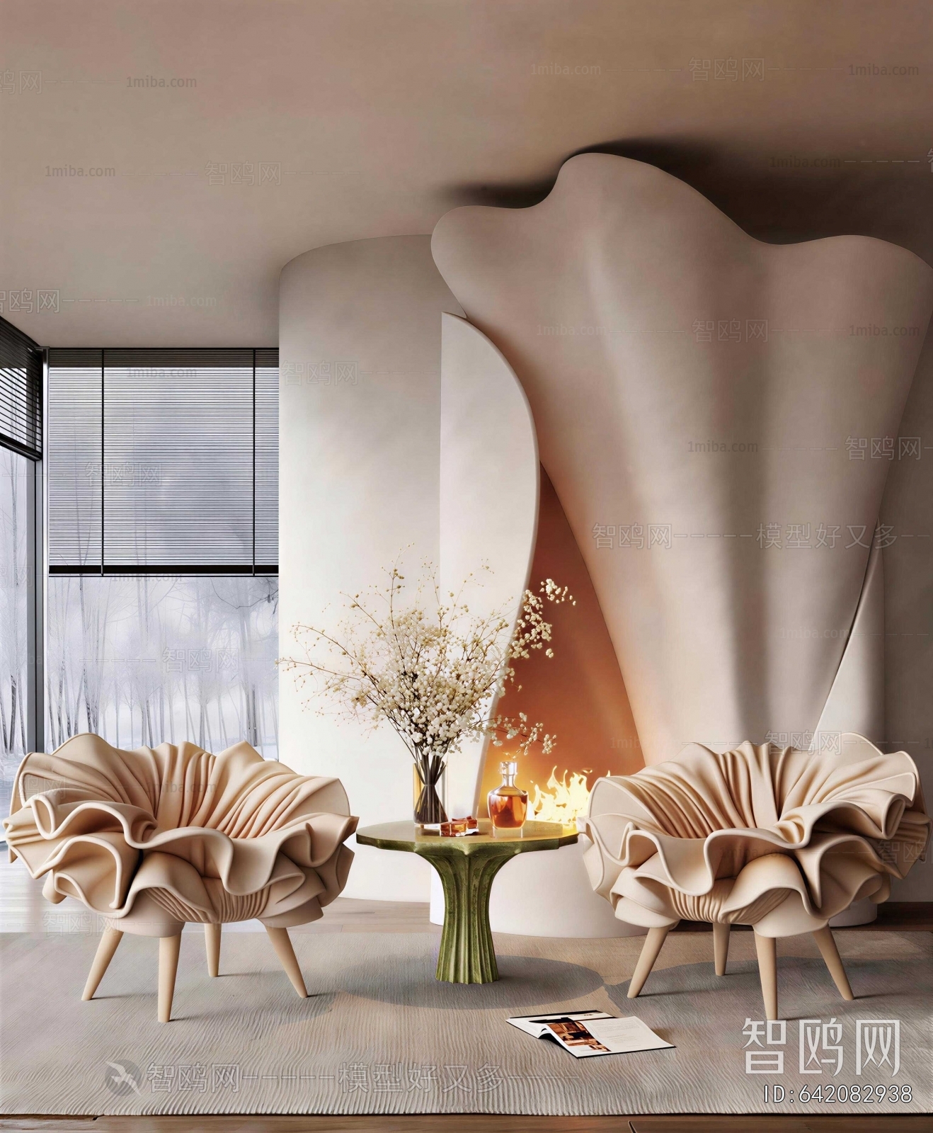 Wabi-sabi Style Lounge Chair