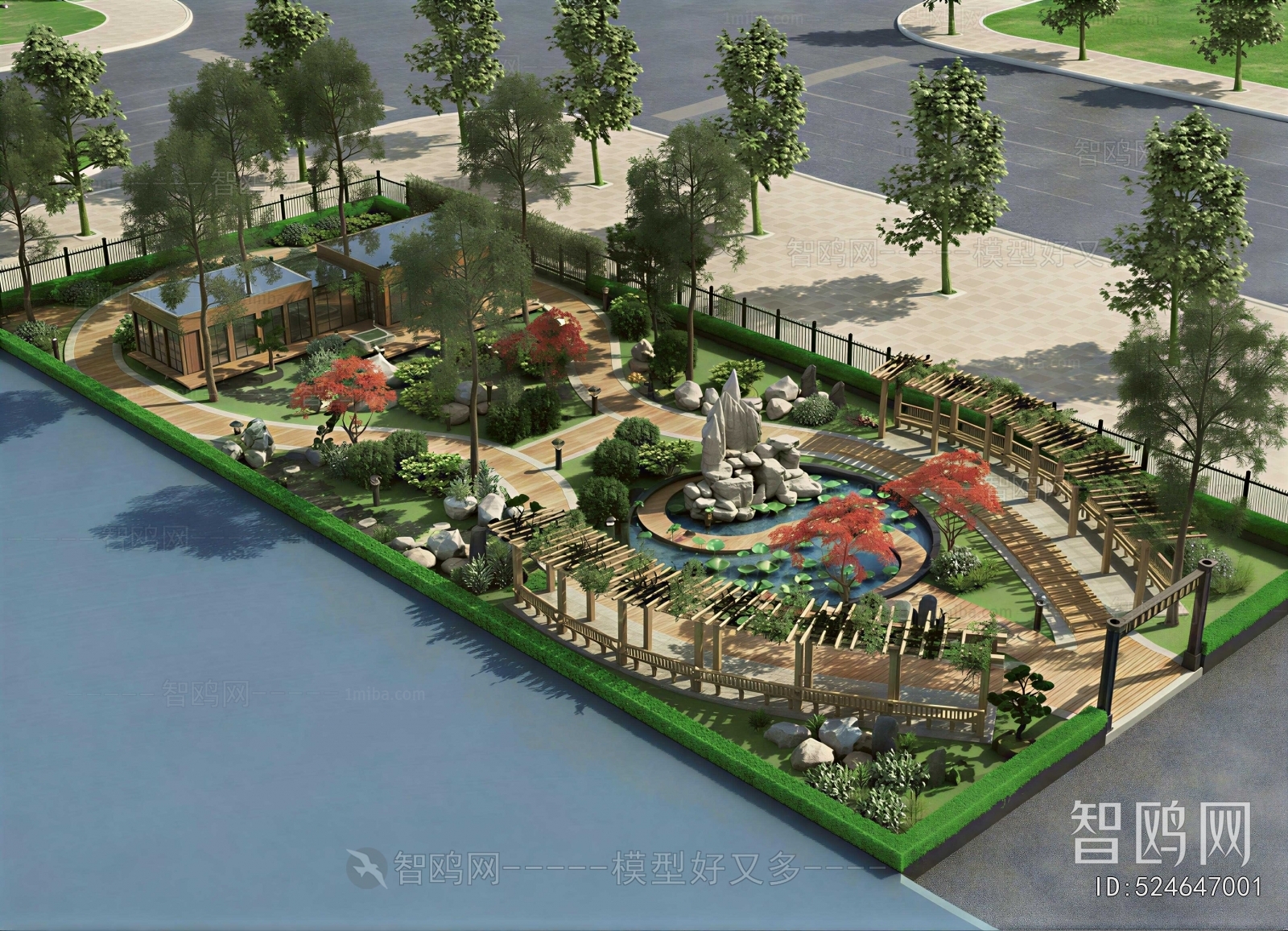 Chinese Style Architectural Bird's-eye View Planning