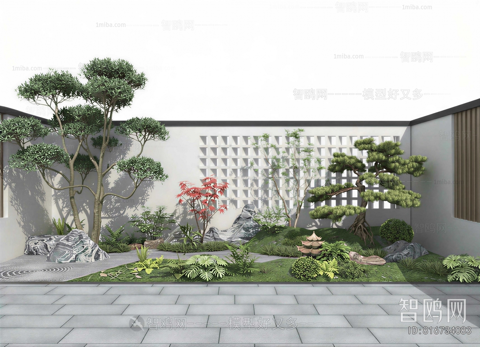 New Chinese Style Courtyard/landscape