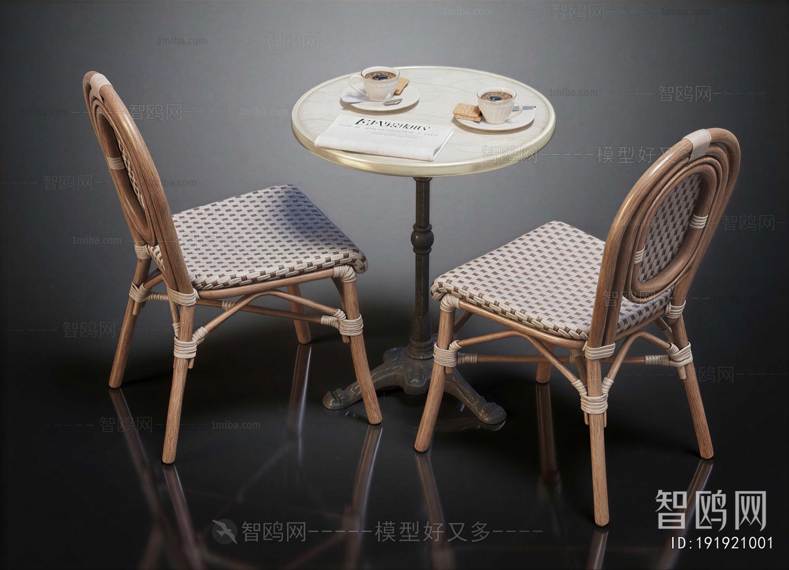 French Style Leisure Table And Chair